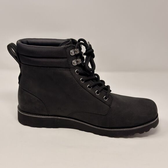 UGG Maddock Waterproof Leather Lace Up Boots Black Men’s 10 EU 43 STORE MODEL